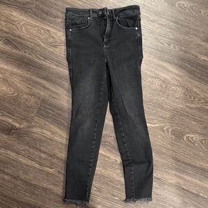 Free People Charcoal Skinny Jeans
